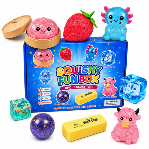 Squish Fun Box zestaw 8 gniotków